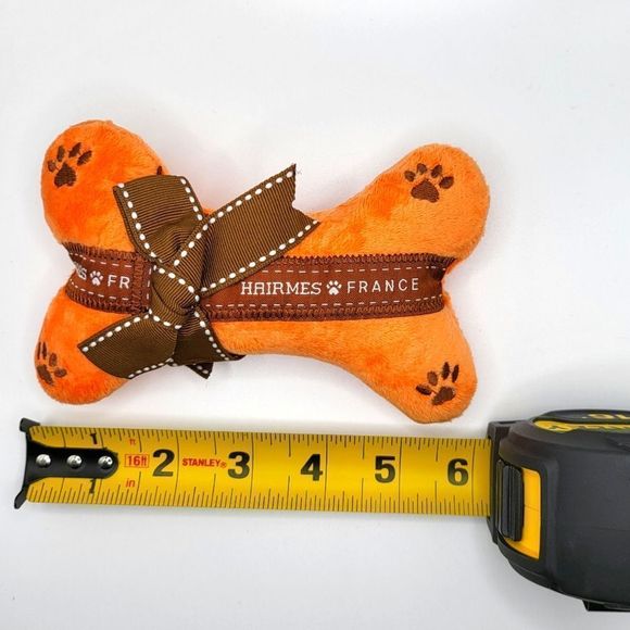 NEW Dog Bone Toy Plush Stuffed Squeaker Inside Soft Cuddles Under 20$ - Picture 3 of 5